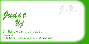 judit uj business card